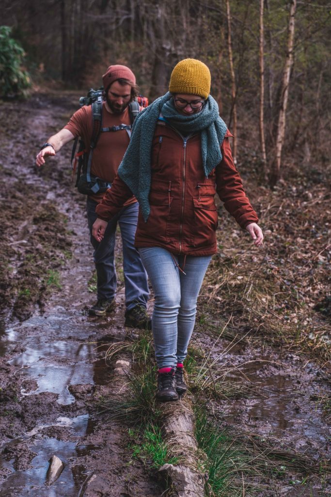 Muddy hiking trails Ardennes