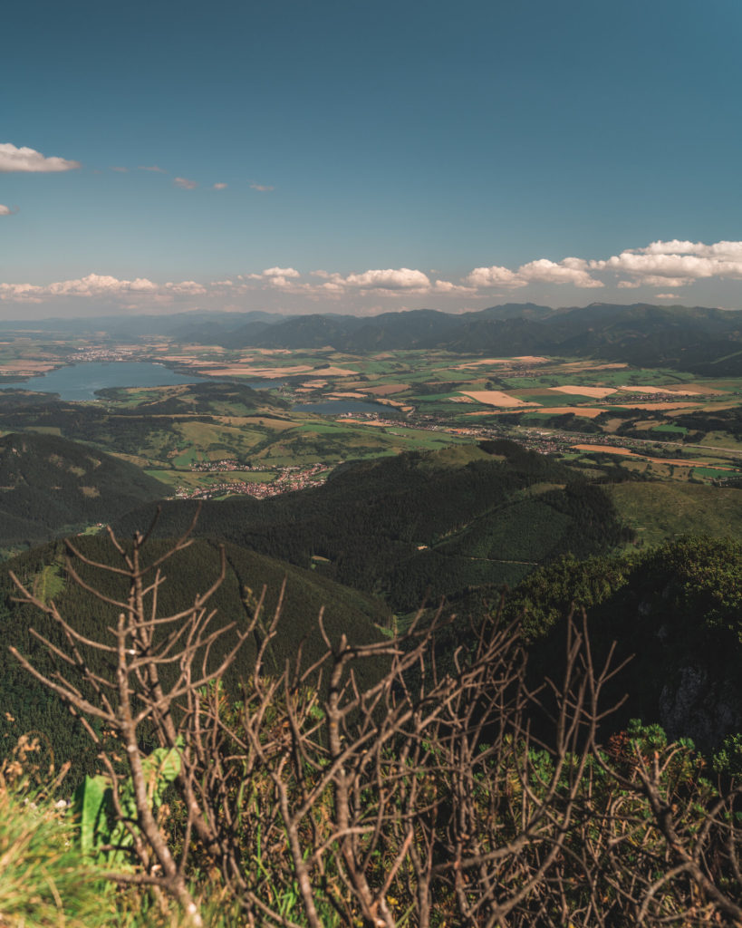 View from up the Veľký Choč mountain