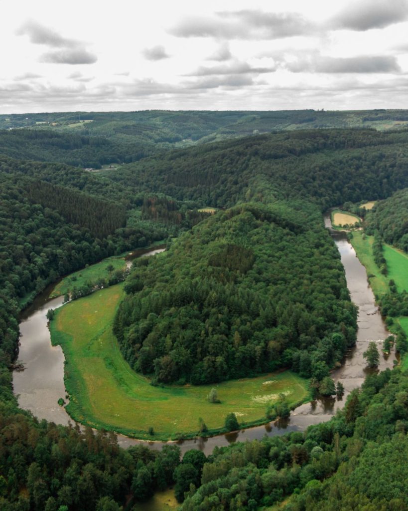 View over Tombeau du Geant in the Ardennes