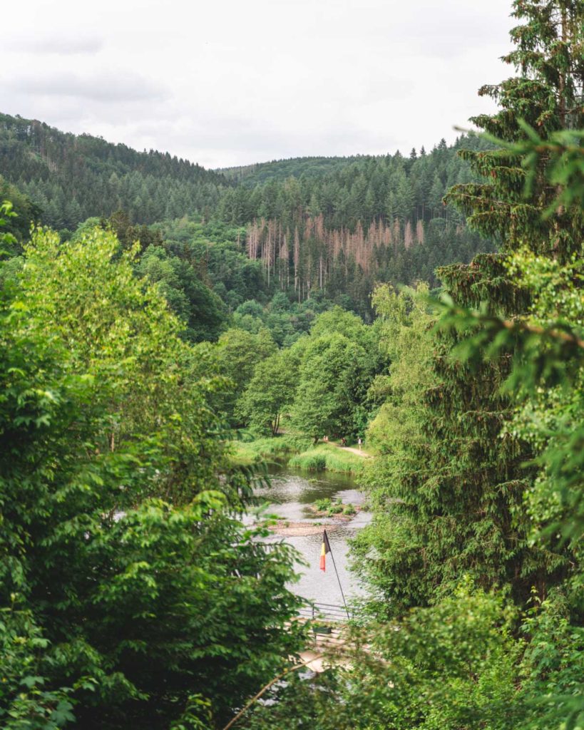 View over the Ourthe in Maboge