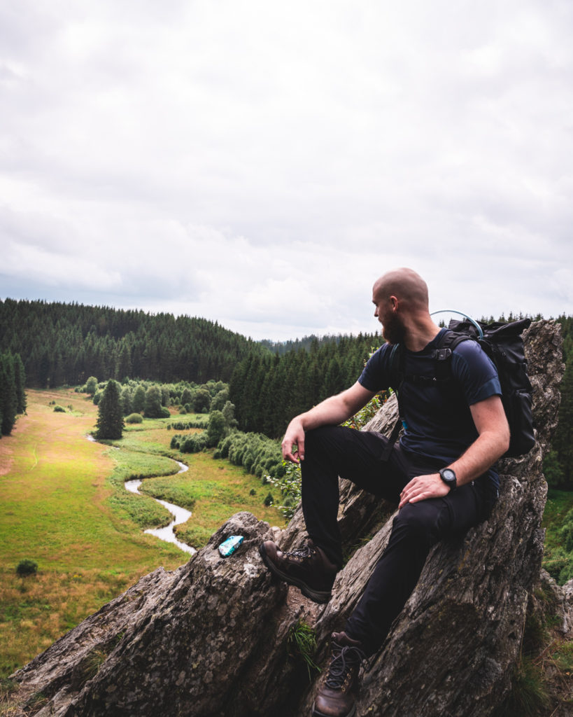 View from on top of the Rocher du Bieley