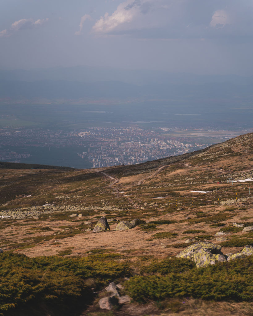 View from on top of Vitosha Mountain