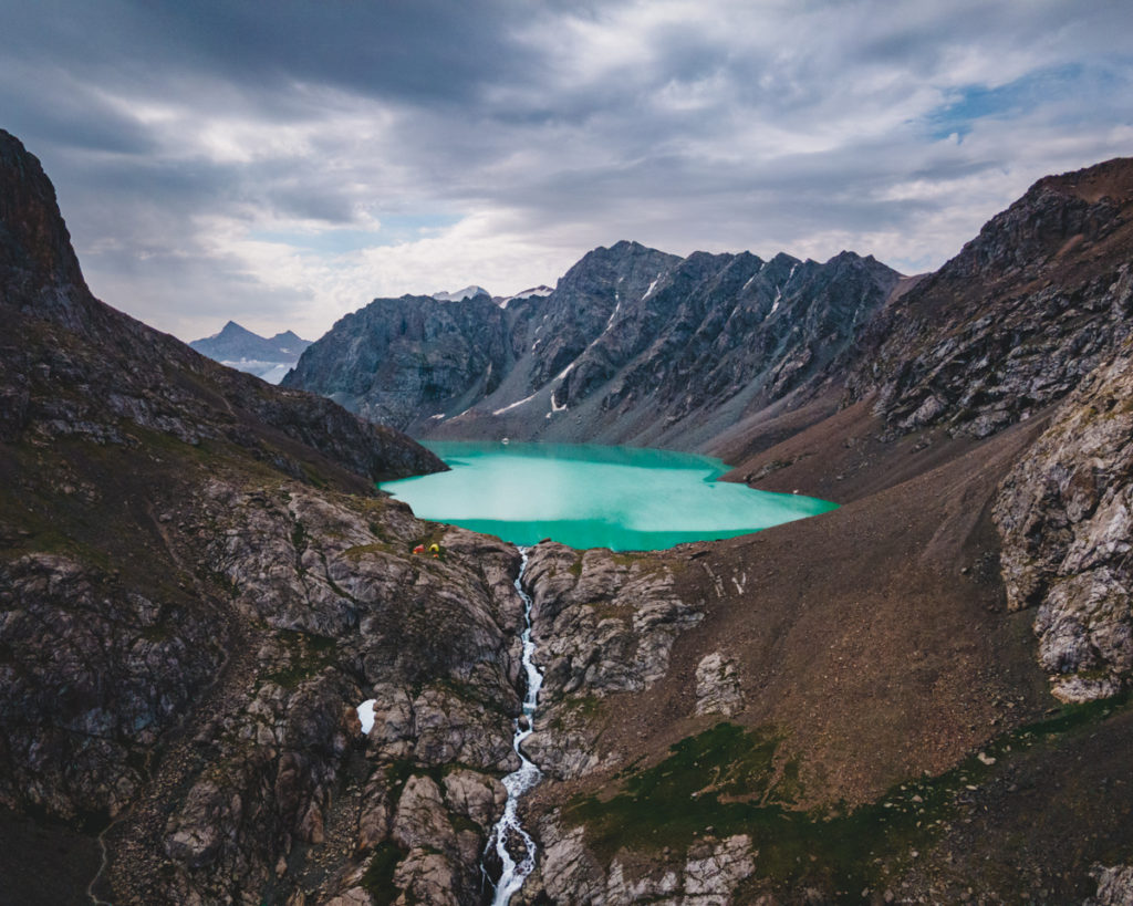 Moody morning at Ala-Kul lake